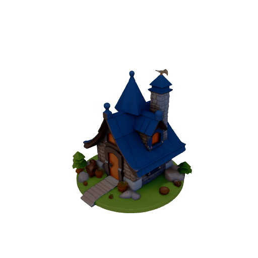 Cozy Cottage with Blue Roof