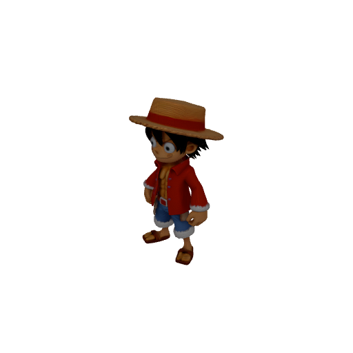 One Piece Monkey D. Luffy 3D Model