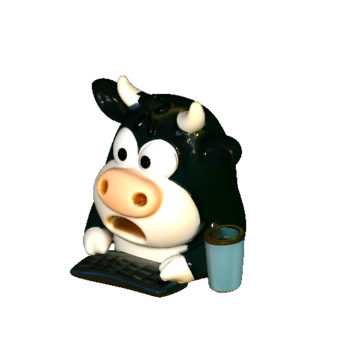 Cute Cow Office Worker