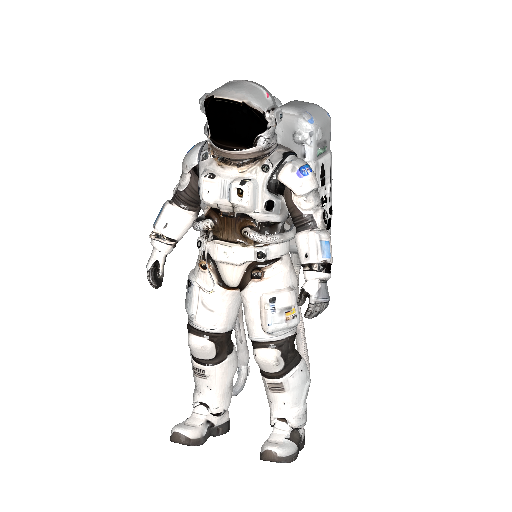 Detailed Astronaut Suit with Backpack