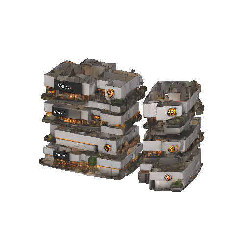 Stacked Modular Military Transport Units