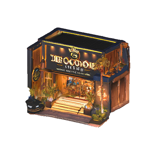 Cozy Tropical Coffee Shop
