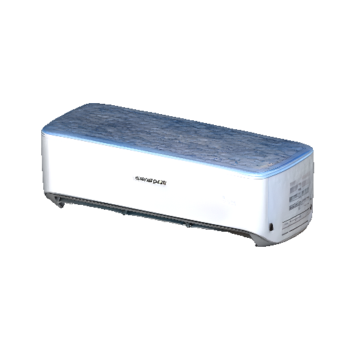 Modern Wall-Mounted Air Conditioner 3D Model