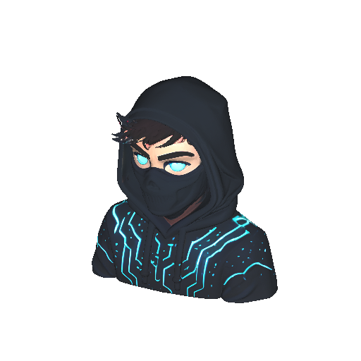Cyberpunk Hooded Hacker