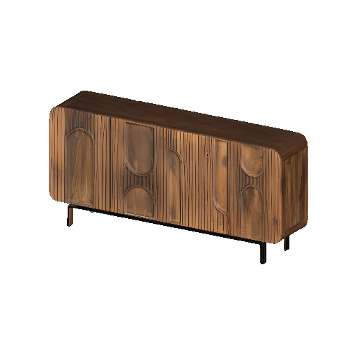 Mid-Century Modern Wooden Sideboard