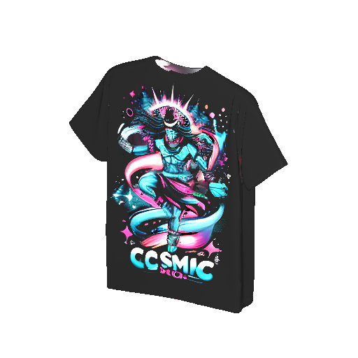 Cosmic Surfer T-Shirt Design