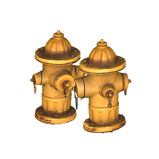 Weathered Urban Fire Hydrant 3D Model Pack